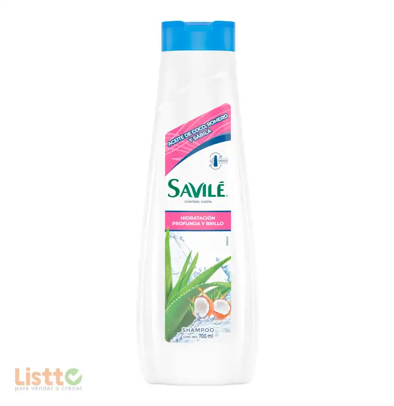 Shampoo Savilé Control Caspa Coco y Romero 730 ml.