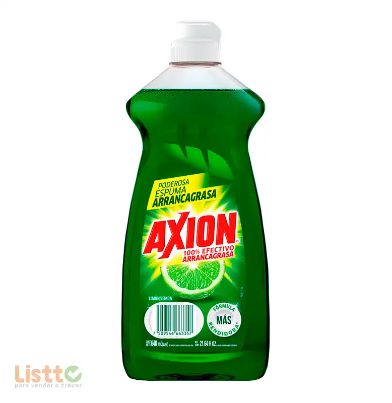Detergente Axión Limón Líquido 640 ml.