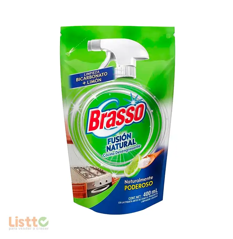 Limpiador Brasso Fusion Natural Doy Pack 400 Ml.