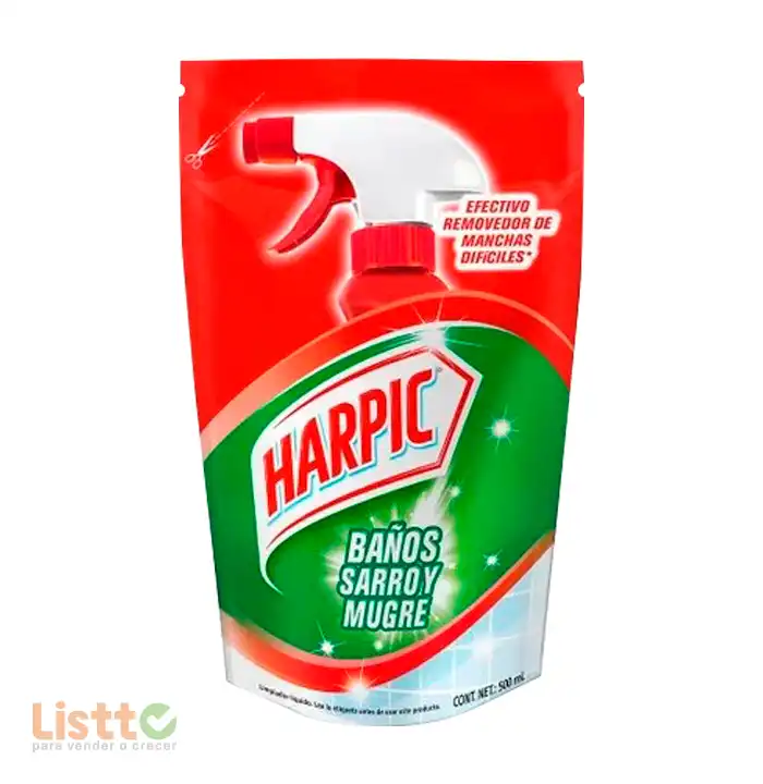 Limpiador Harpic Baños Sarro y Mugre Doy Pack 500 Ml.