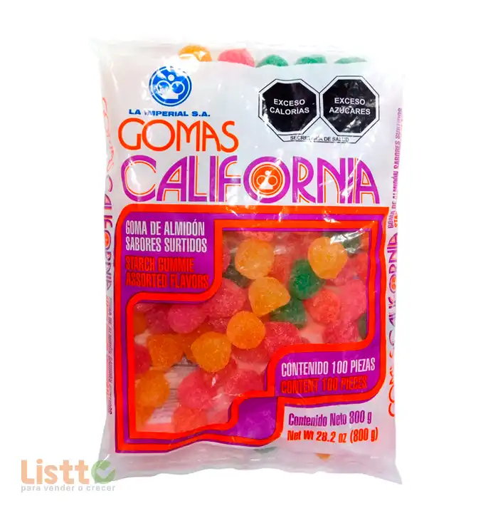 Goma La Imperial California Surtida 100 pz.