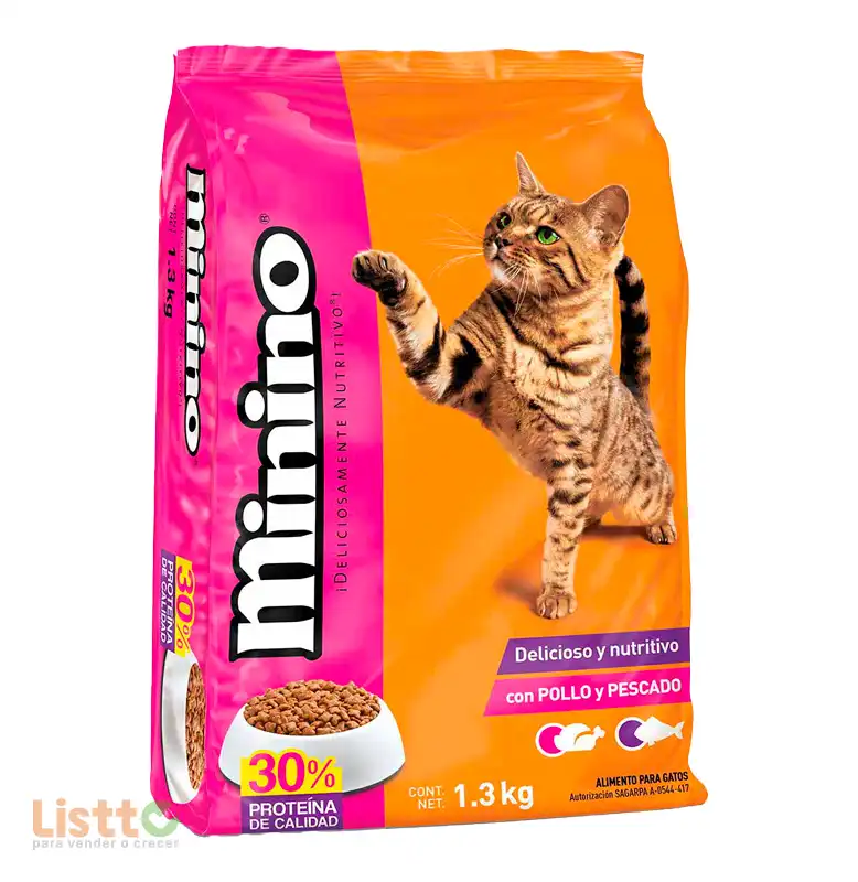 Alimento Ganador Minino Pollo y Pescado 1.3 Kg.