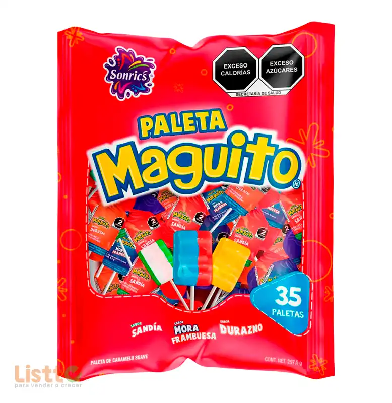 Paleta Sonrics Maguito 35 pz.