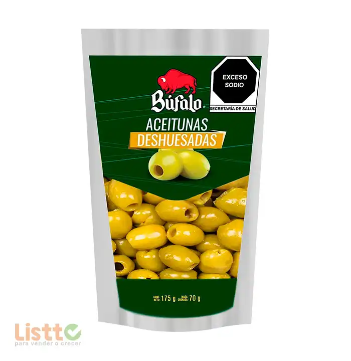 Aceituna Búfalo Sin Hueso Doy Pack 175 gr.