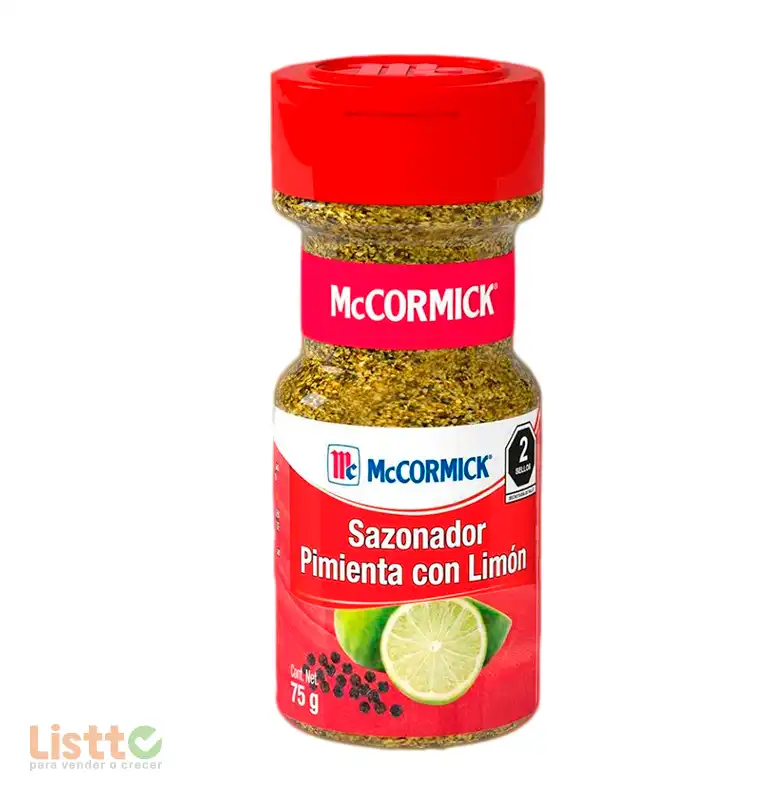 Especia Pimienta Con Limón McCormick 75 g