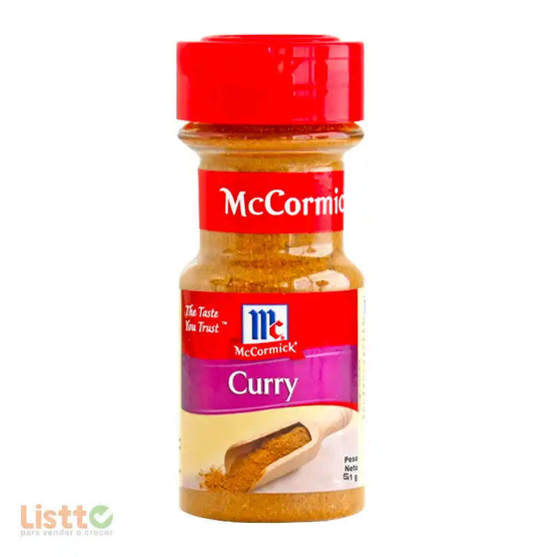 Especia Curry en Polvo Mc Cormick 51 gr.