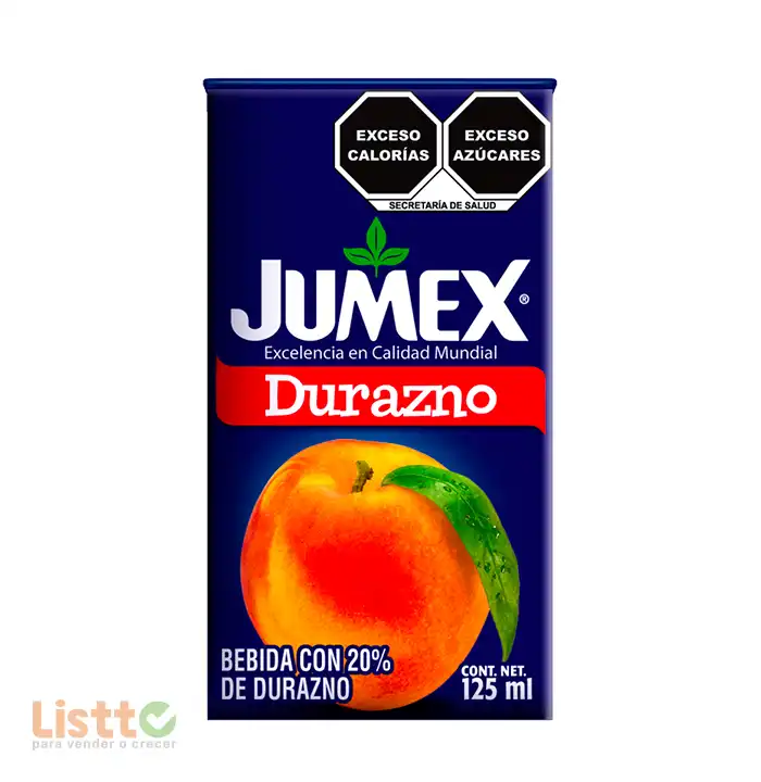 Bebida Jumex Durazno Mini Brick 125 ml.