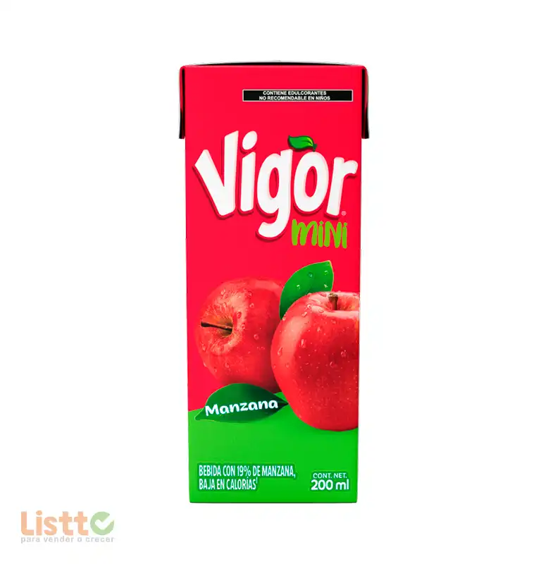 Bebida Vigor Manzana Mini Brick 200 ml.
