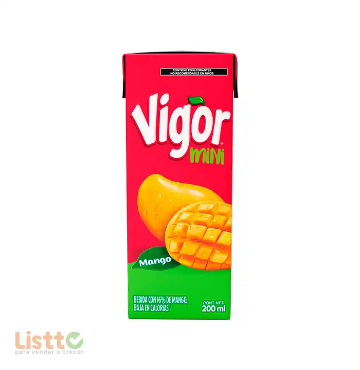 Bebida Vigor Mango Mini Brick 200 ml.