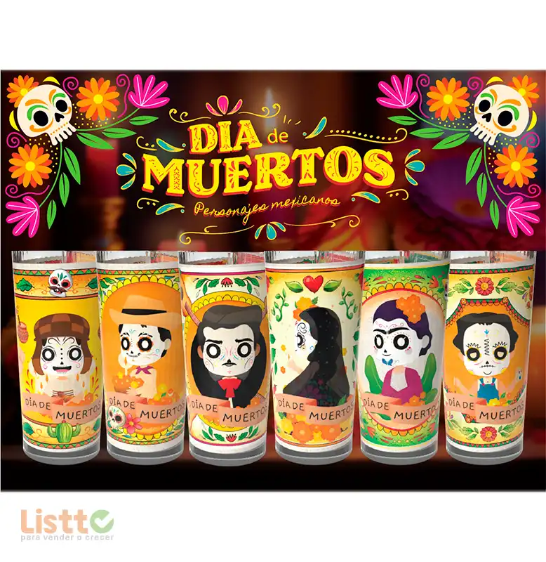 Veladora Mistica Jaibolera Dia de Muertos Pz.