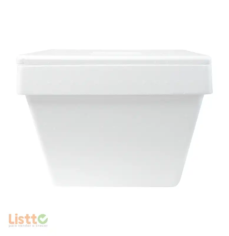 Hielera de Unicel Convermex Blanca Delgada pz.