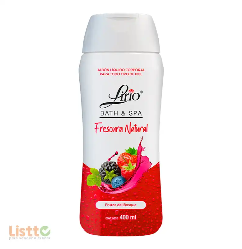 Jabon de Tocador Lirio Frutos Del Bosque Liquido 400 Ml.