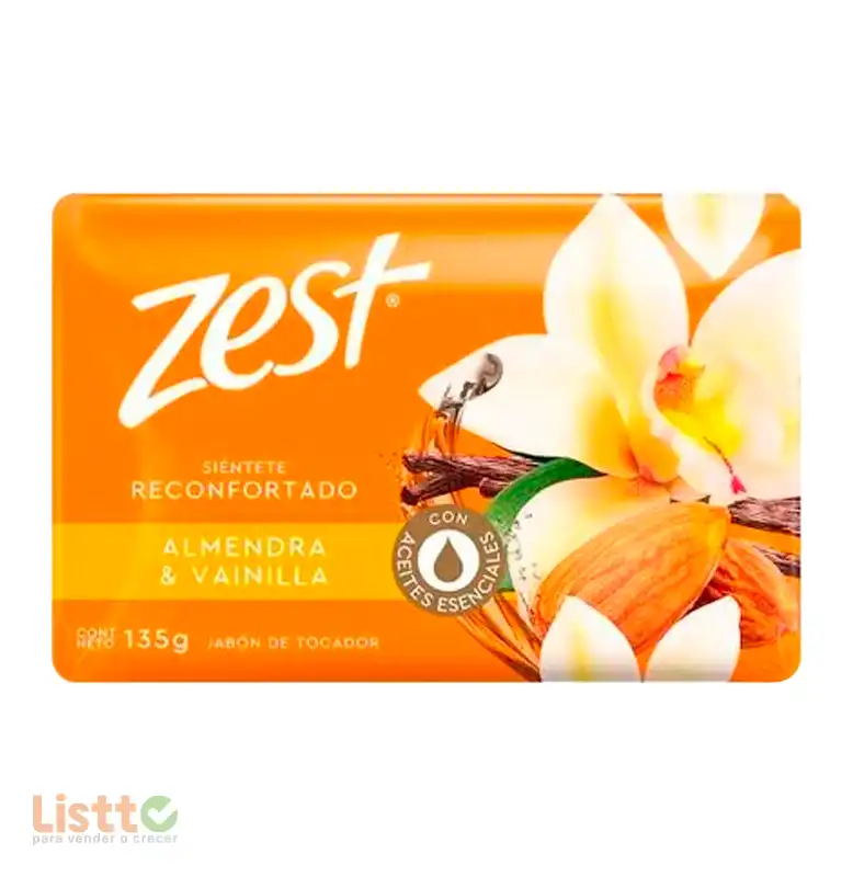 Jabón de Tocador Zest Almendra Y Vainilla 135 g