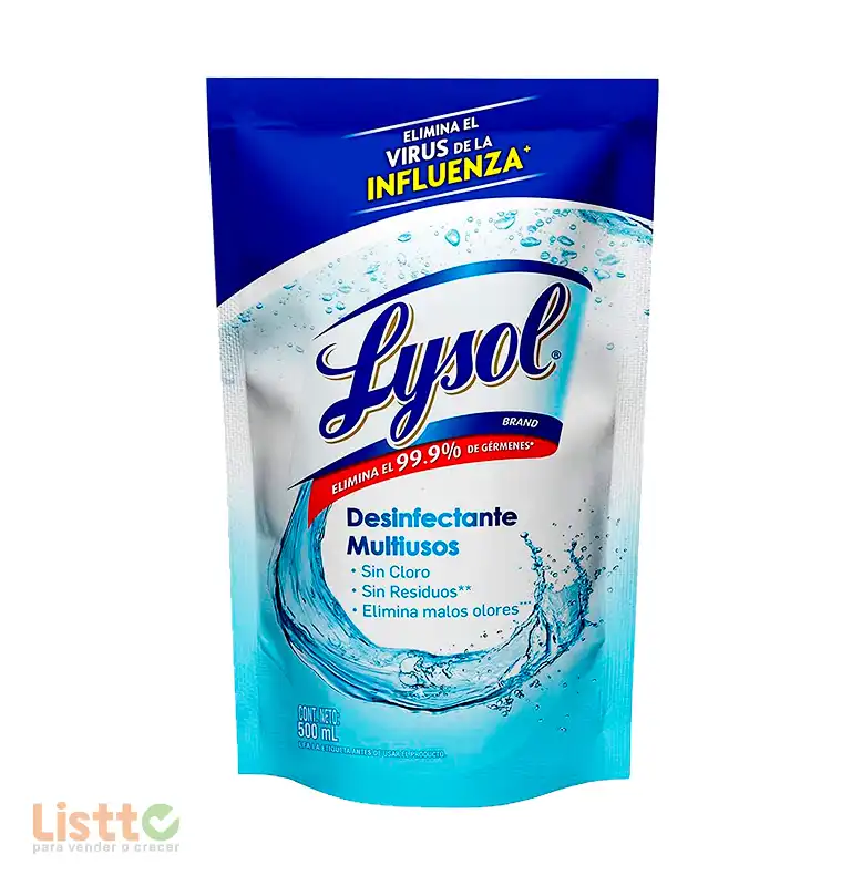 Desinfectante Lysol Multiusos Doy Pack 500 Ml.