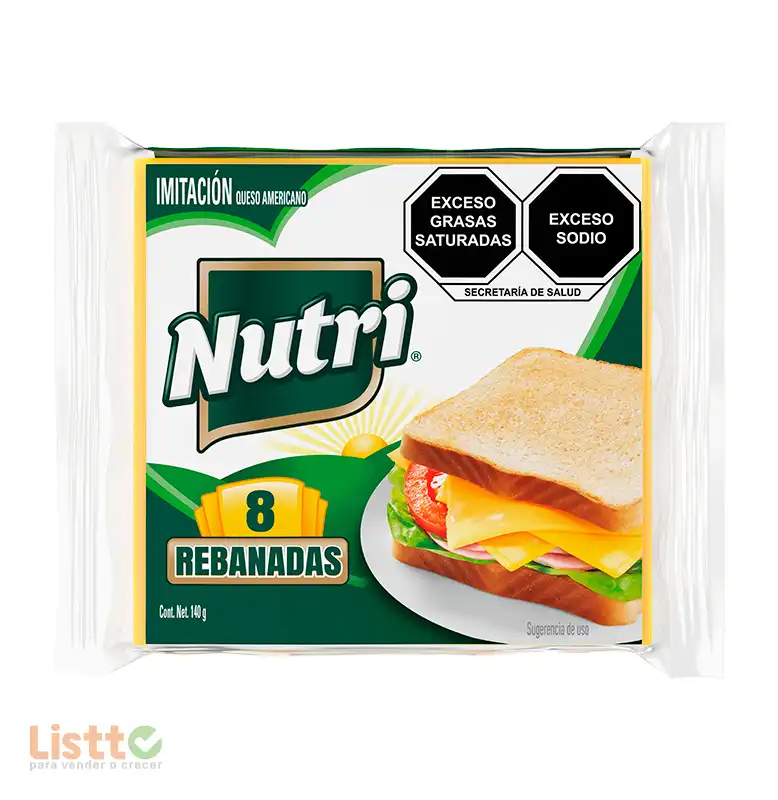Queso Amarillo Americano Nutri 140 g