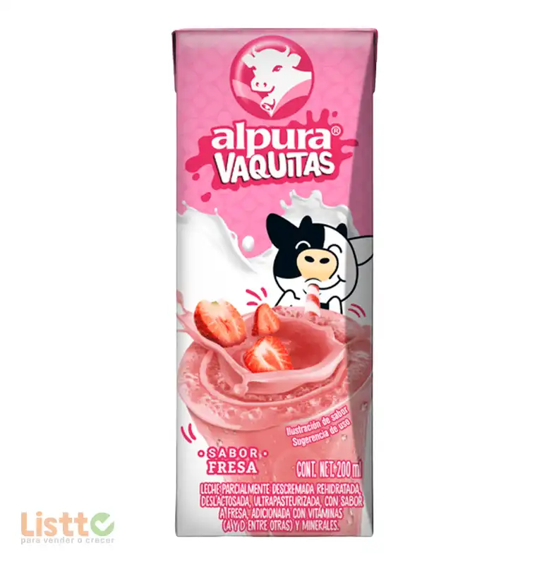 Leche Alpura Fresa 200 Ml.