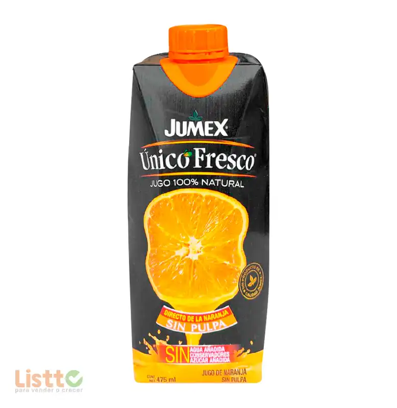 Bebida Jumex Único Fresco Naranja Tetra Brick 475 ml