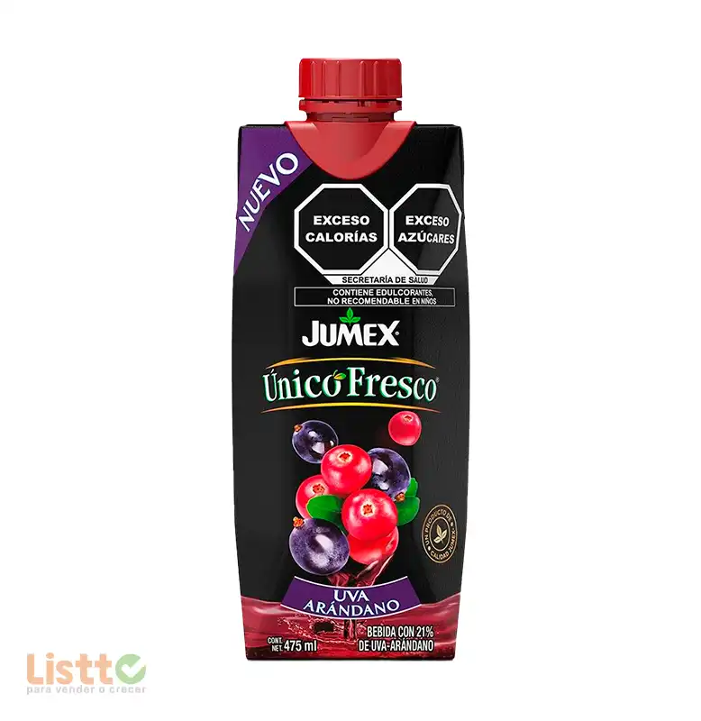 Bebida Jumex Único Fresco Uva Arándano Tetra Brick 475 ml