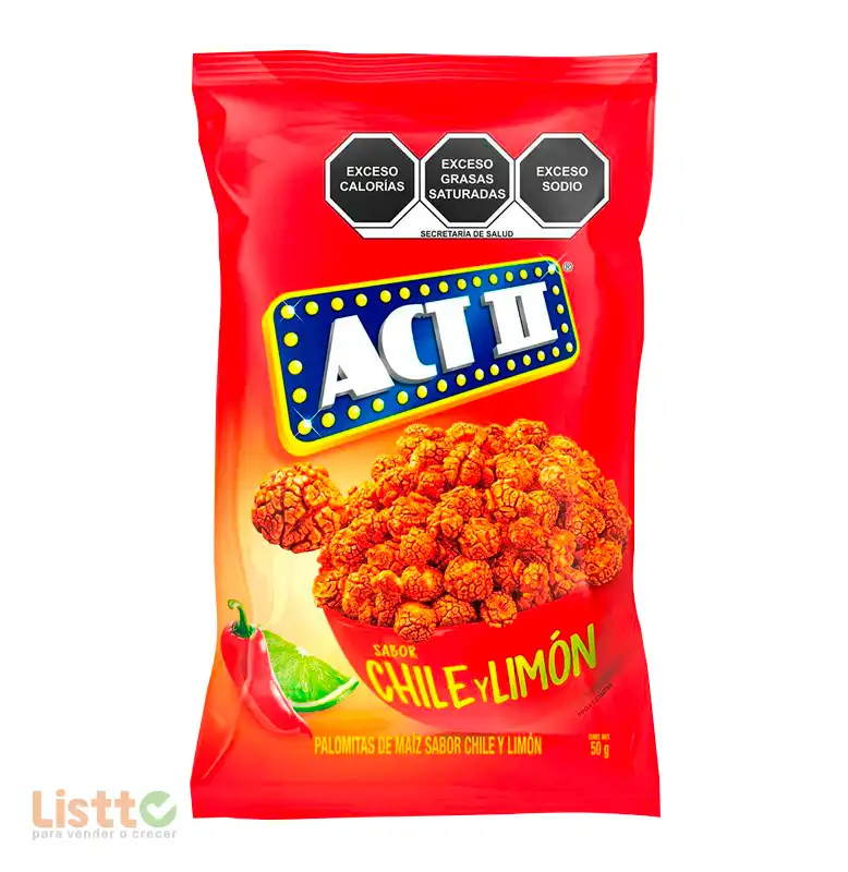 Palomitas Act II Chile Limón 50 g