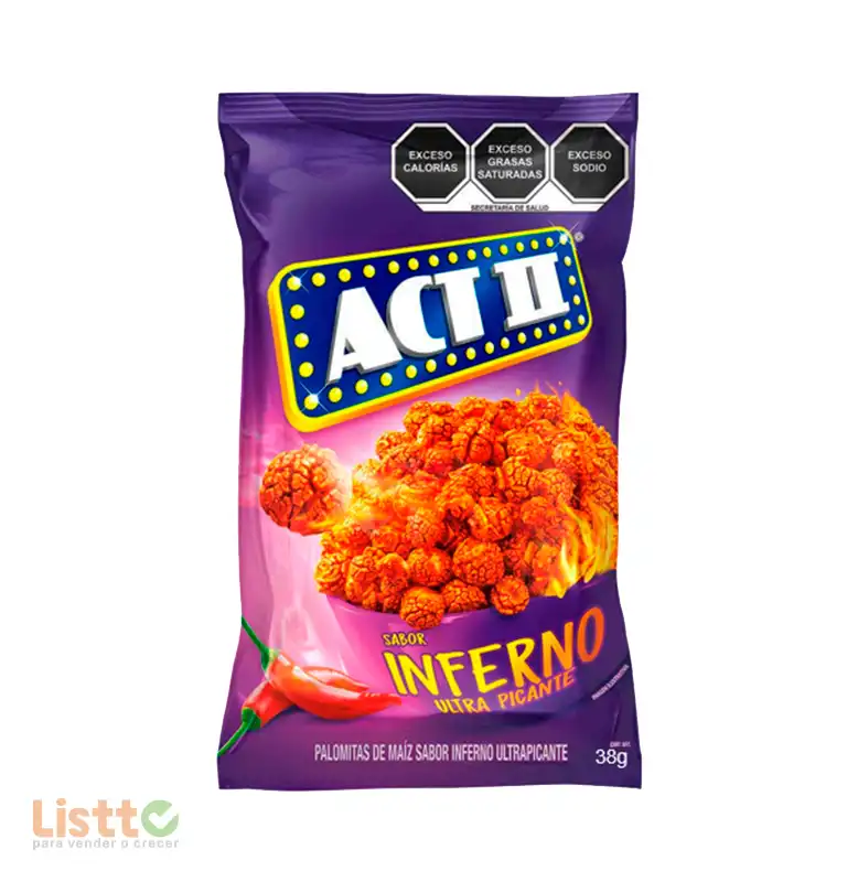 Palomitas Act II Inferno 38 g