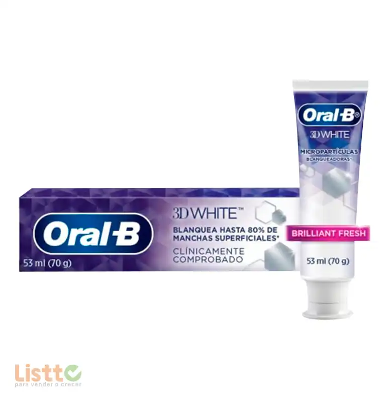 Crema Dental Oral B 3d White 53 Ml.