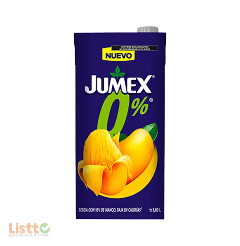 Bebida Júmex Mango 0% Tetra Brick 1.89 Ml.