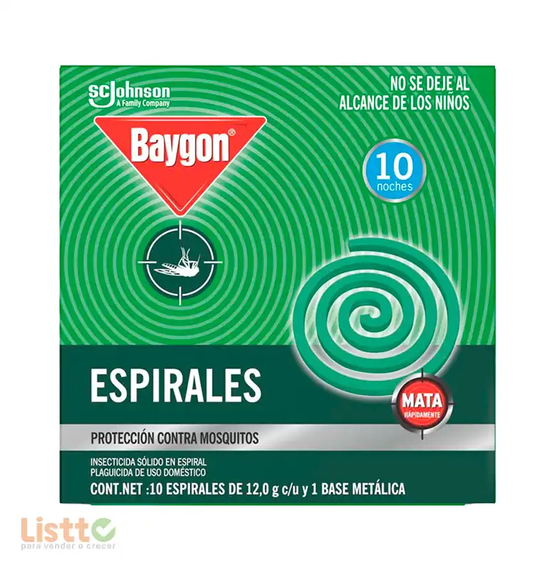 Insecticida Baygon Espiral 10 Pz.