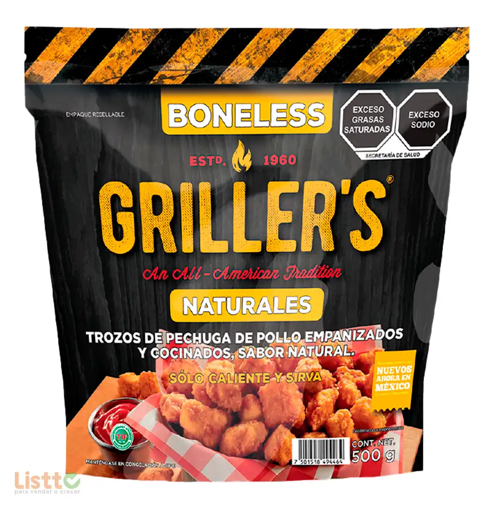 Boneless Grillers Naturales 500 Gr.