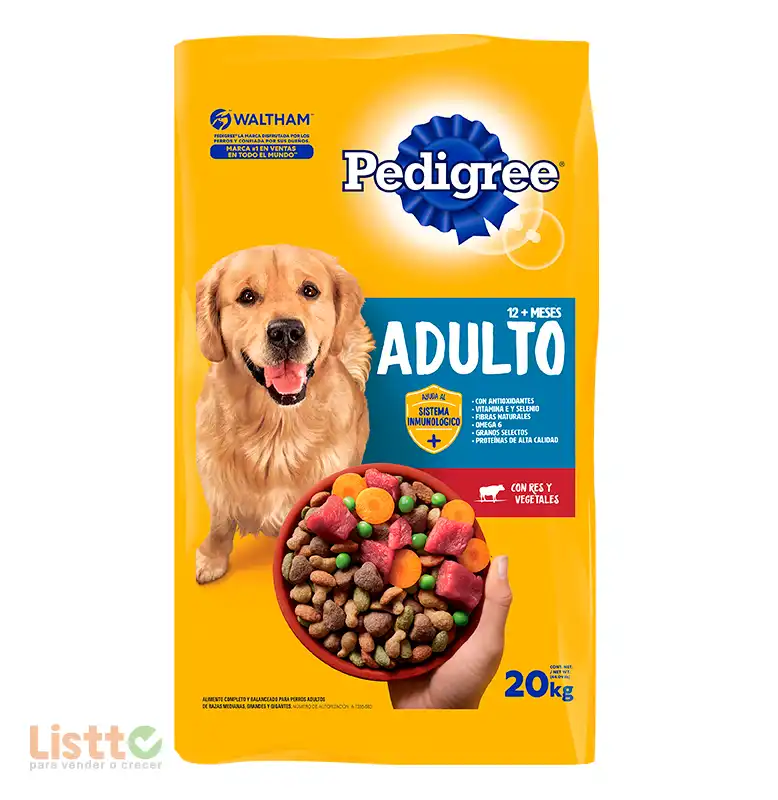 Alimento Pedigree Nutrición Completa 20 kg