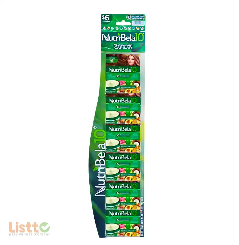 Tratamiento Capilar Nutribela Restauracion Tira 6/24 Gr.