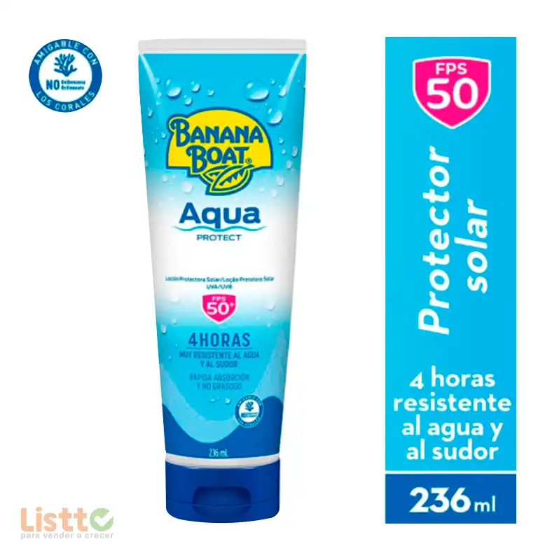 Bloqueador Banana Boat Aqua Protect 236 Ml.