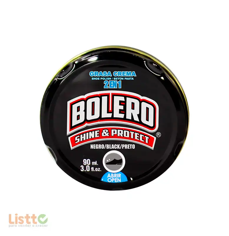 Grasa Bolero Negra En Crema 90 ml