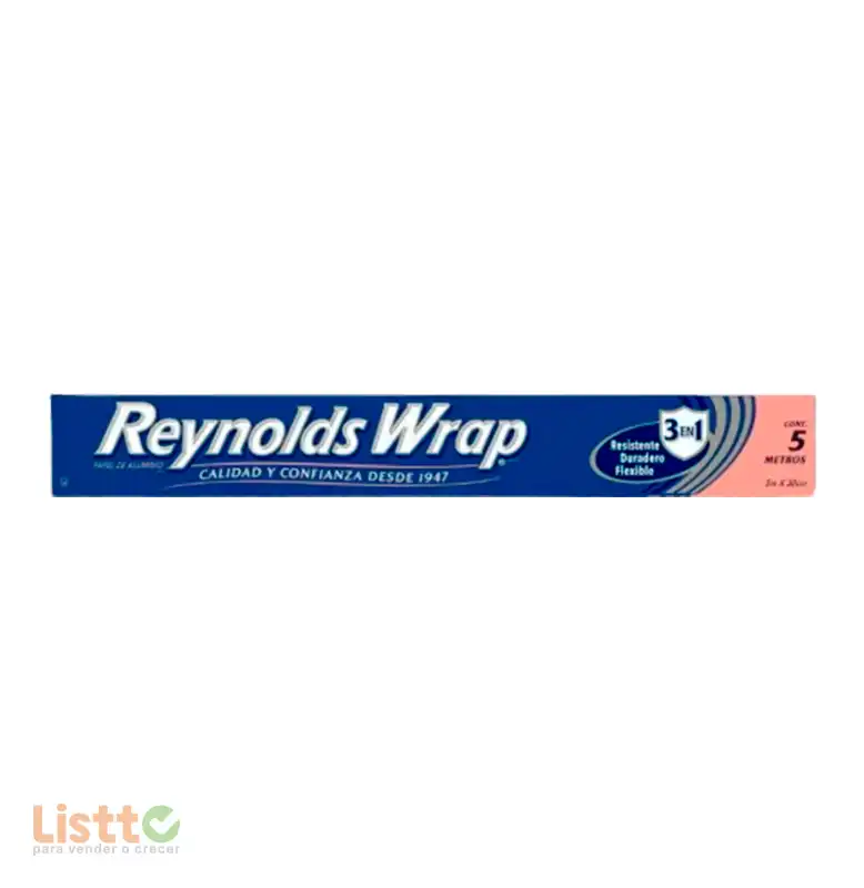 Papel Aluminio Reynolds Wrap 5 Mt. Pz.