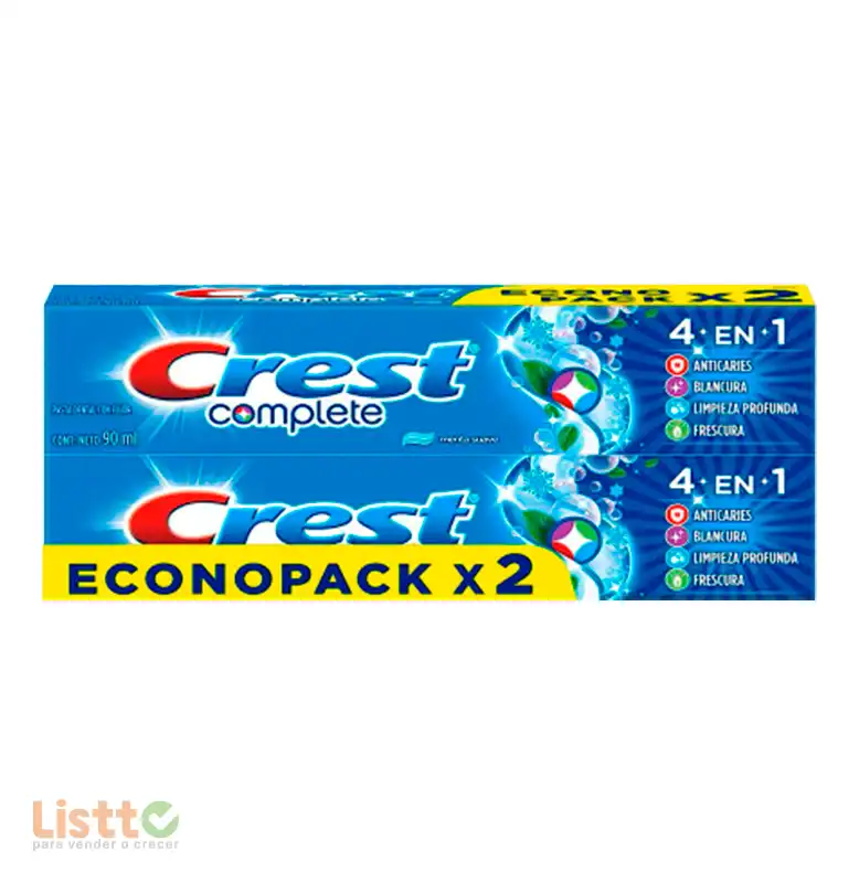 Crema Dental Crest Complete 4 En 1 2/90ml