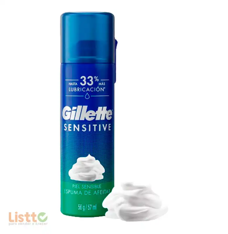 Espuma Para Afeitar gillette Sensitive 56 g