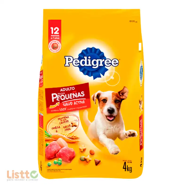 ALIMENTO PEDIGREE RAZAS PEQUEÑAS Y MINIS 4 KG.