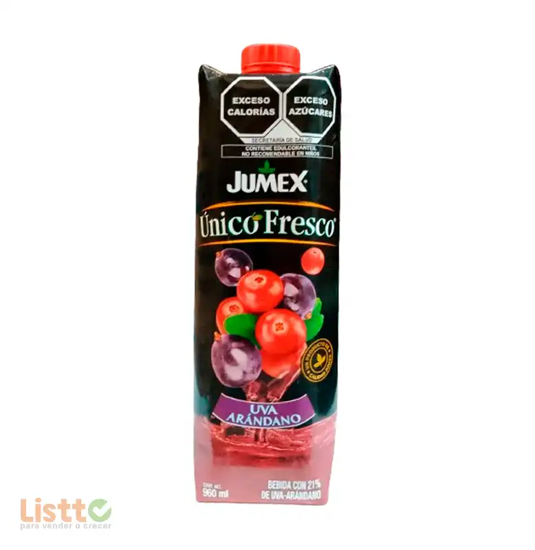 Bebida Jumex Único Fresco Uva Arándano Tetra Brick 960 ml