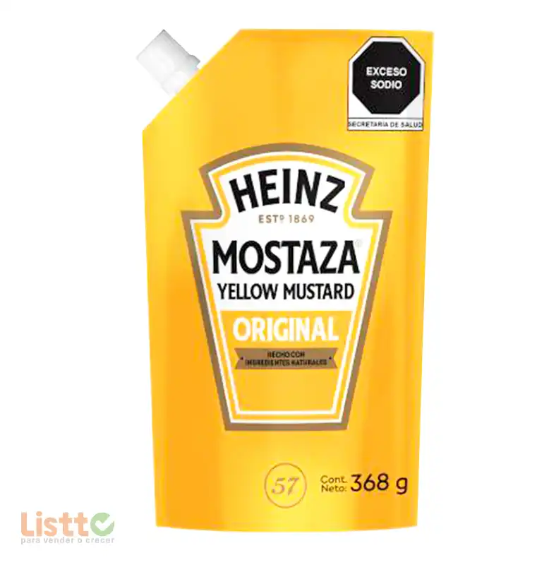 Mostaza Heinz Doy Pack 368 Gr.