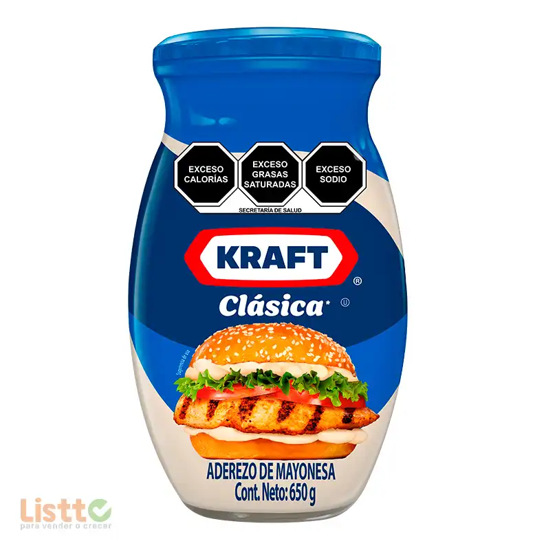 Mayonesa Aderezo Kraft Casero 650 g