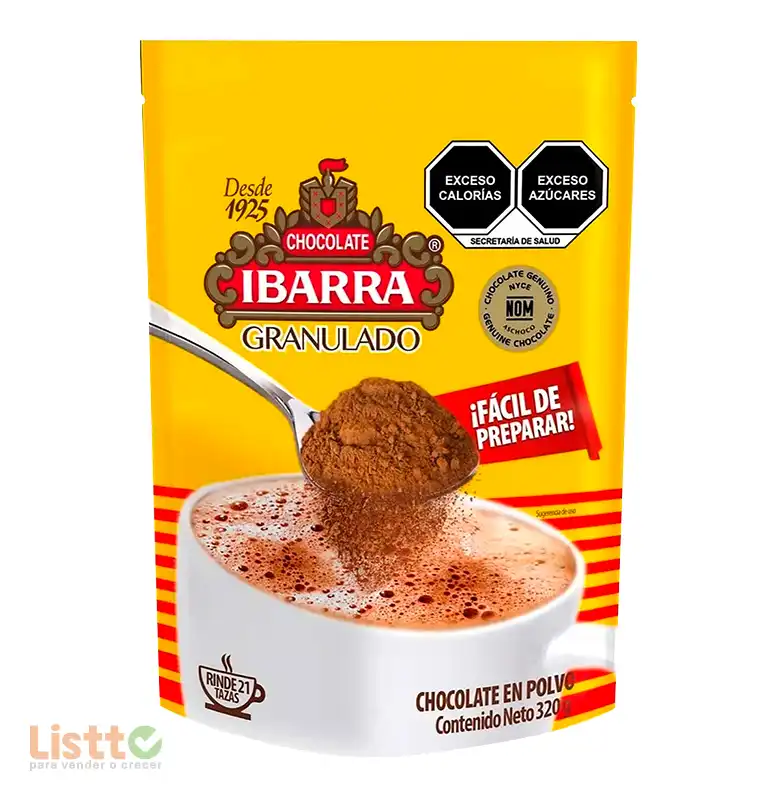 Chocolate Ibarra Granulado Doy Pack 320 Gr.