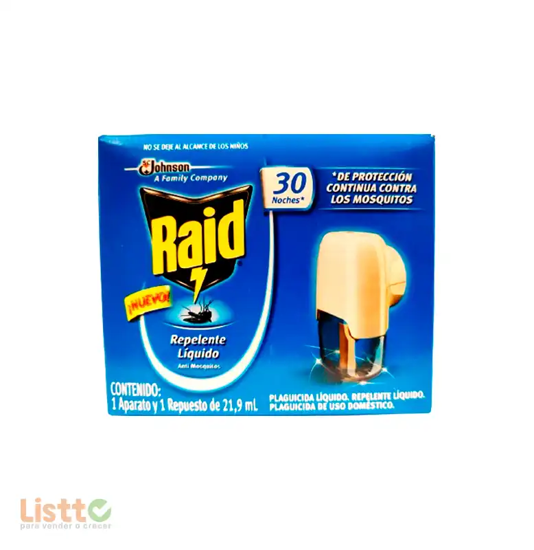 Repelente Raid Liquido 21.9 ML + Aparato