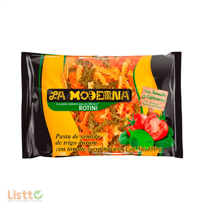 Pasta La Moderna Rotini Vegetales 450 g