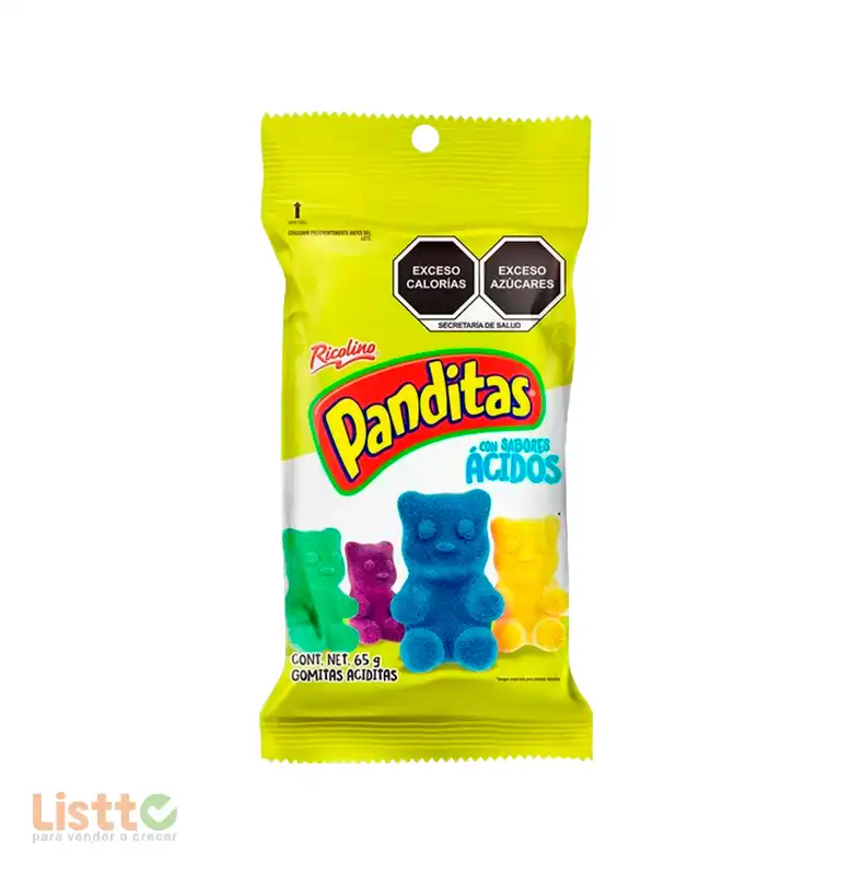 Panditas Ricolino Ácidos 65 g