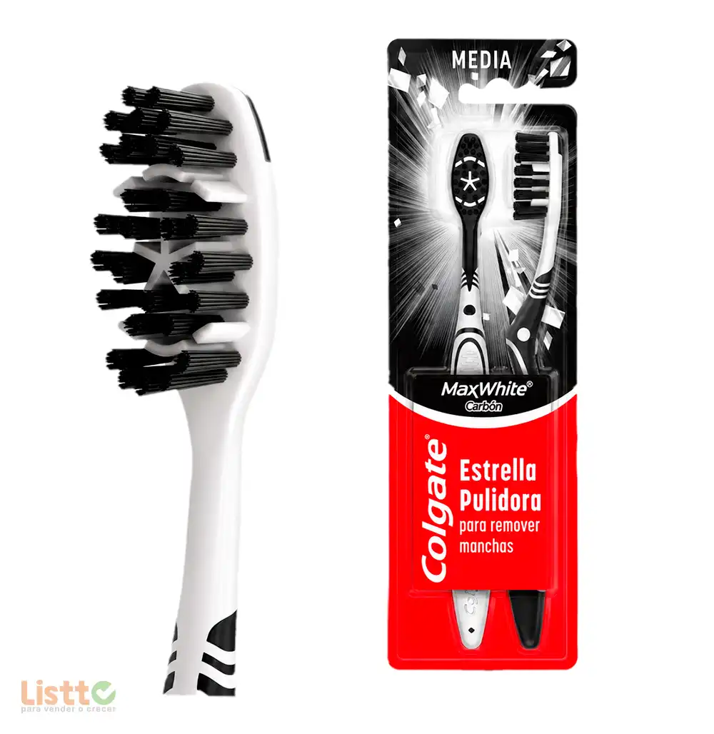 Cepillo Dental Colgate Max White Carbon 2 Pz.