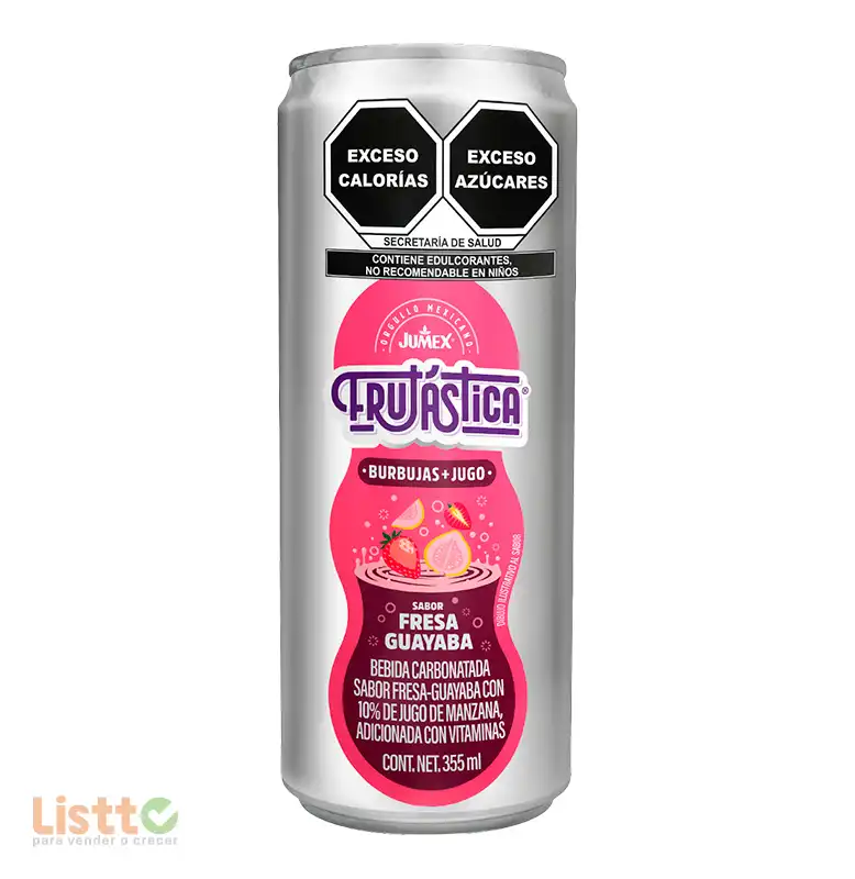 Bebida Júmex Frutastica Fresa Guayaba 355ml.