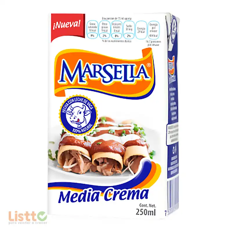 Media Crema Marsella 250 Ml.