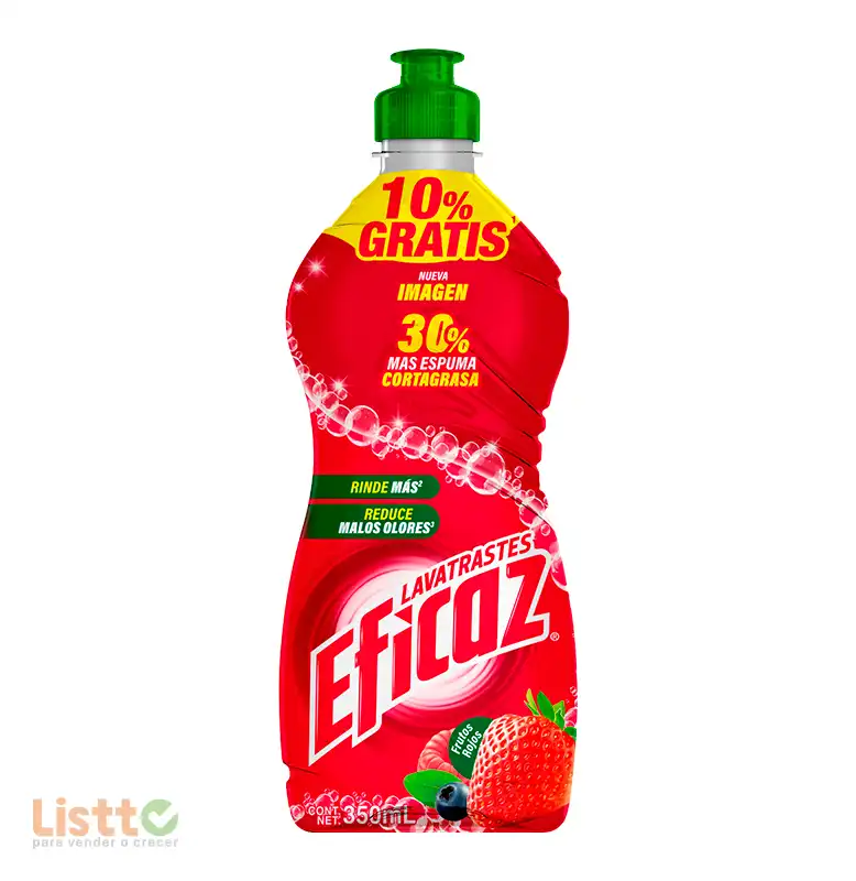 Detergente Eficaz Frutos Rojos 350 Ml.oferta