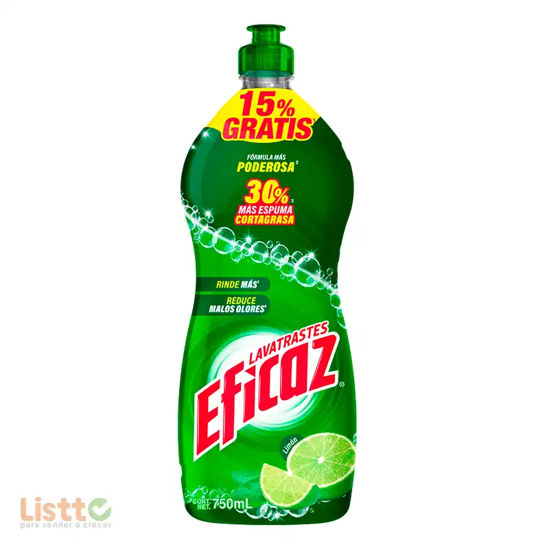 Detergente Eficaz Limón 750 ml