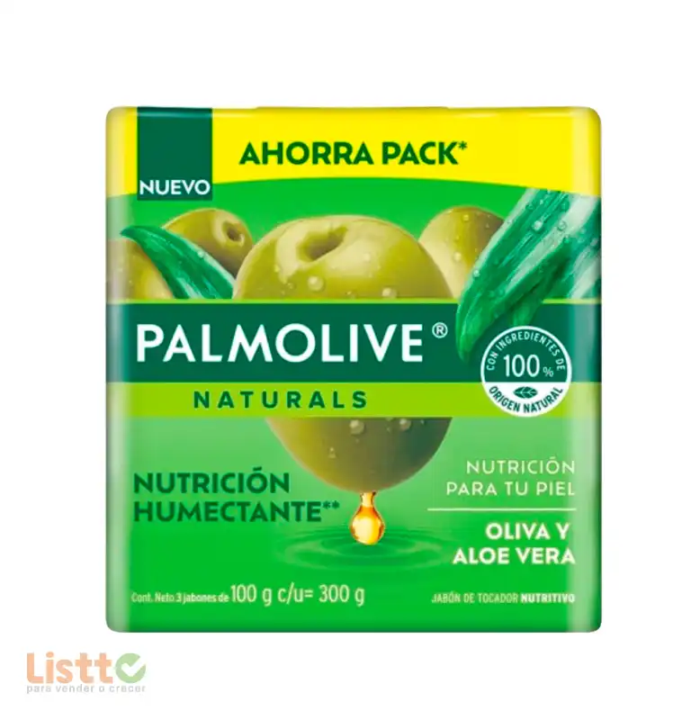 Jabon de Tocador Palmolive Naturals Aloe Oliva 3/100 Gr.
