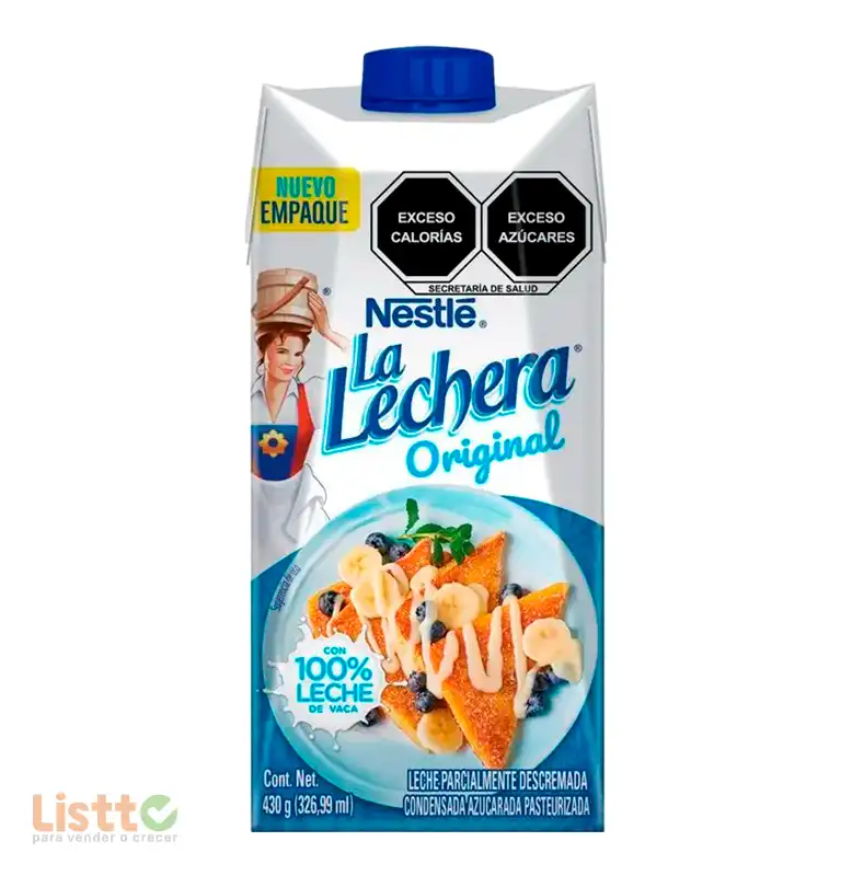 Leche Nestlé La Lechera Cartón 430 ML.